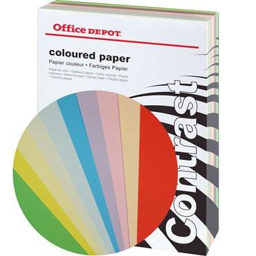 P1619659 Papper Office Depot 80g sorterade färger