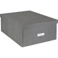 Förvaringsbox Bigso canvas grå