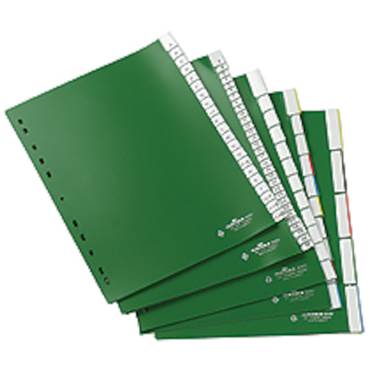 P2684400 Register i grön PP-plast med Instick A4