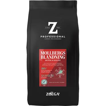 P2829574 Kaffe Hela Bönor Zoégas Professional Mollbergs Blandning 750 Gram