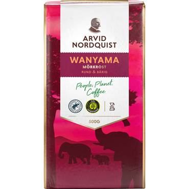 P2829667 Kaffe Wanyama Malet Mörkrost 500 gram