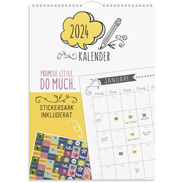 P61177024 Kalender Väggkalender 2024 Doodle