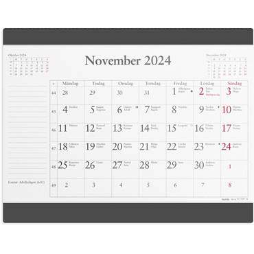 P61638024 Kalender Musmatta med månadsblock 2024