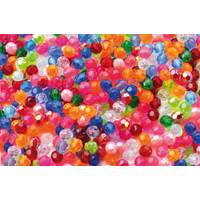 Pärlor Plastkristaller Mixade färger ca 250-pack