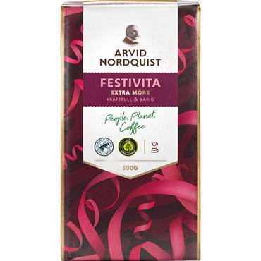 P8550946 Kaffe Festivita Bryggmalet Extra mörk 500 gram Arvid Nordquist