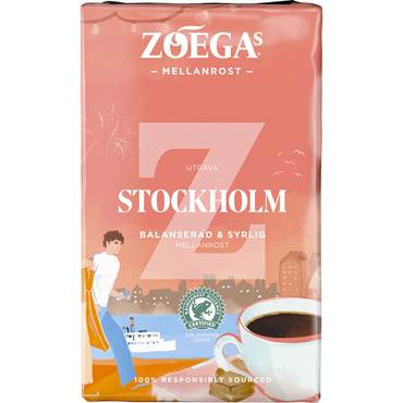 P8551300 Kaffe Brygg Zoégas Stockholm Mellan 450 Gram