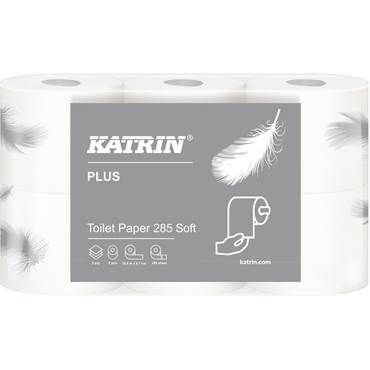 P8552556 Toalettpapper Plus 3-lagers mjukt 285 Katrin