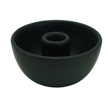 P8563050 Ljusstake 10 cm svart i keramik