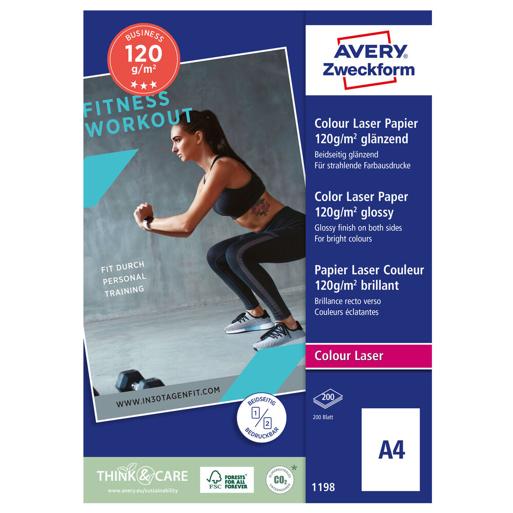 Avery Fotopapper A4 Superior Glossy 120g 200/fp