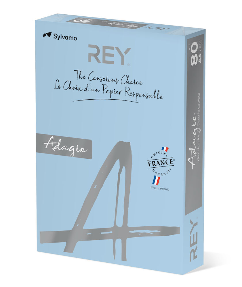 Rey Färgat kopieringspapper Adagio A4 160g 250/fp Blue