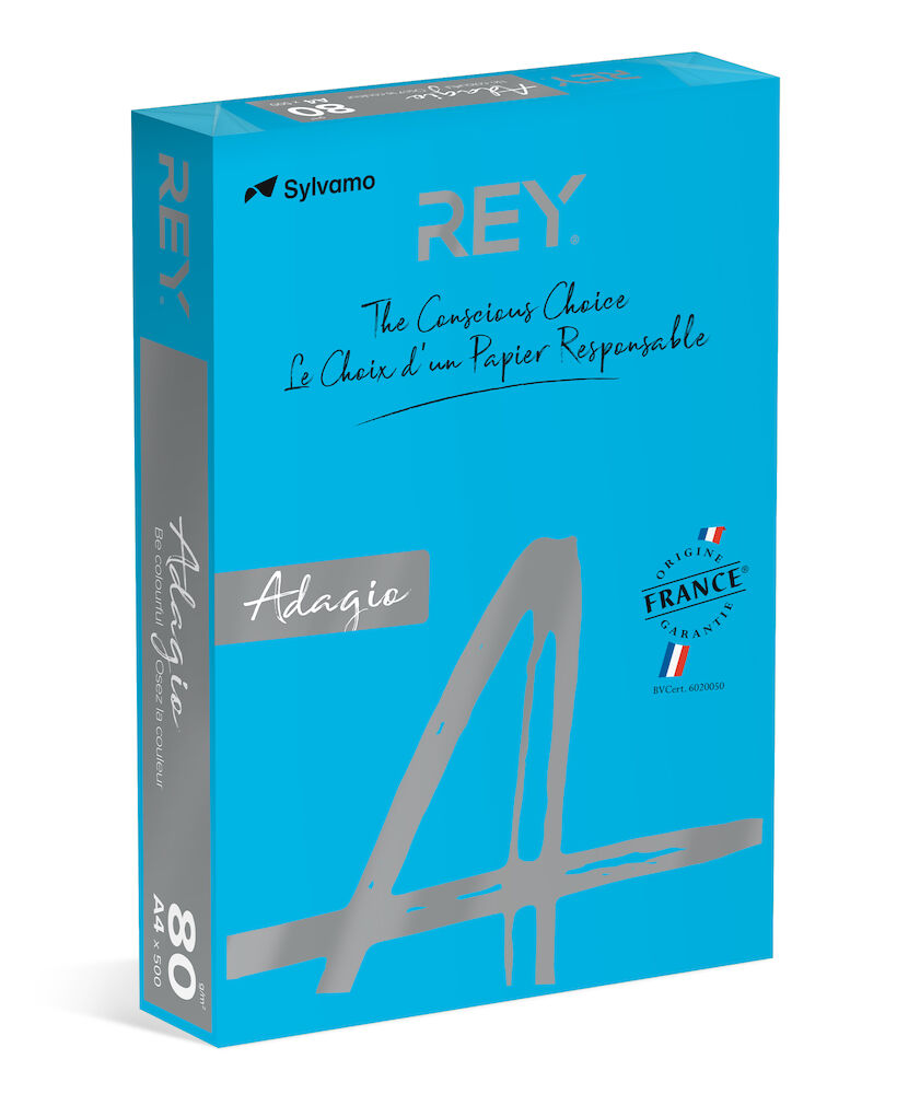 Rey Färgat kopieringspapper Adagio A4 160g 250/fp Deep Blue