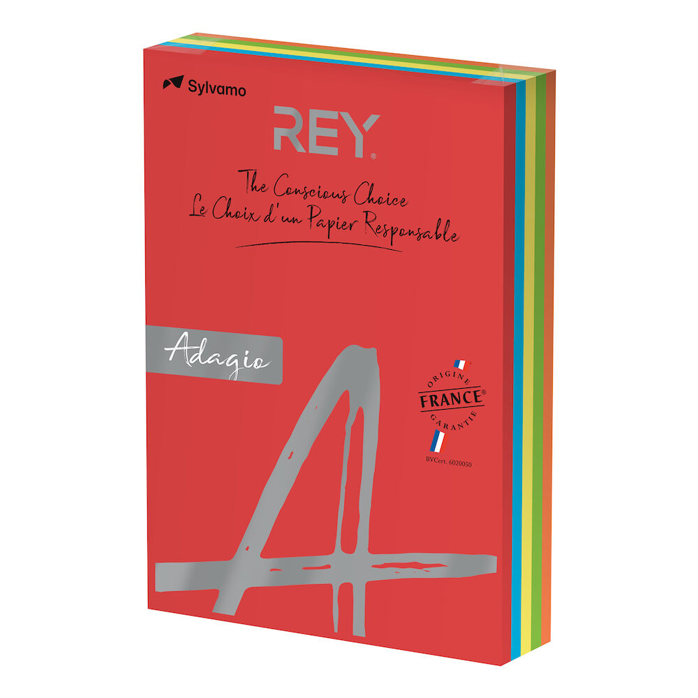 Rey Färgat kopieringspapper A4 160g intense 250/fp