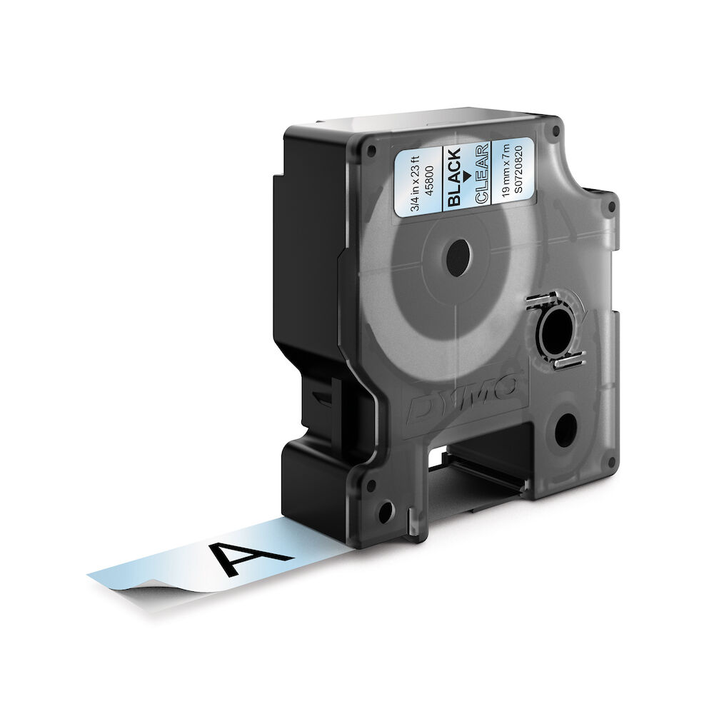 Dymo Märkband D1 19 mm svart/klar