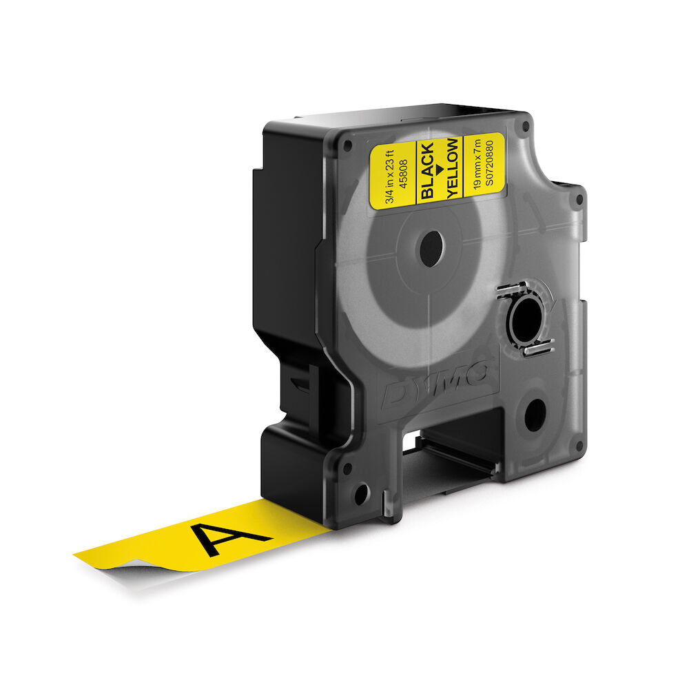 Dymo Märkband D1 19 mm svart/gul