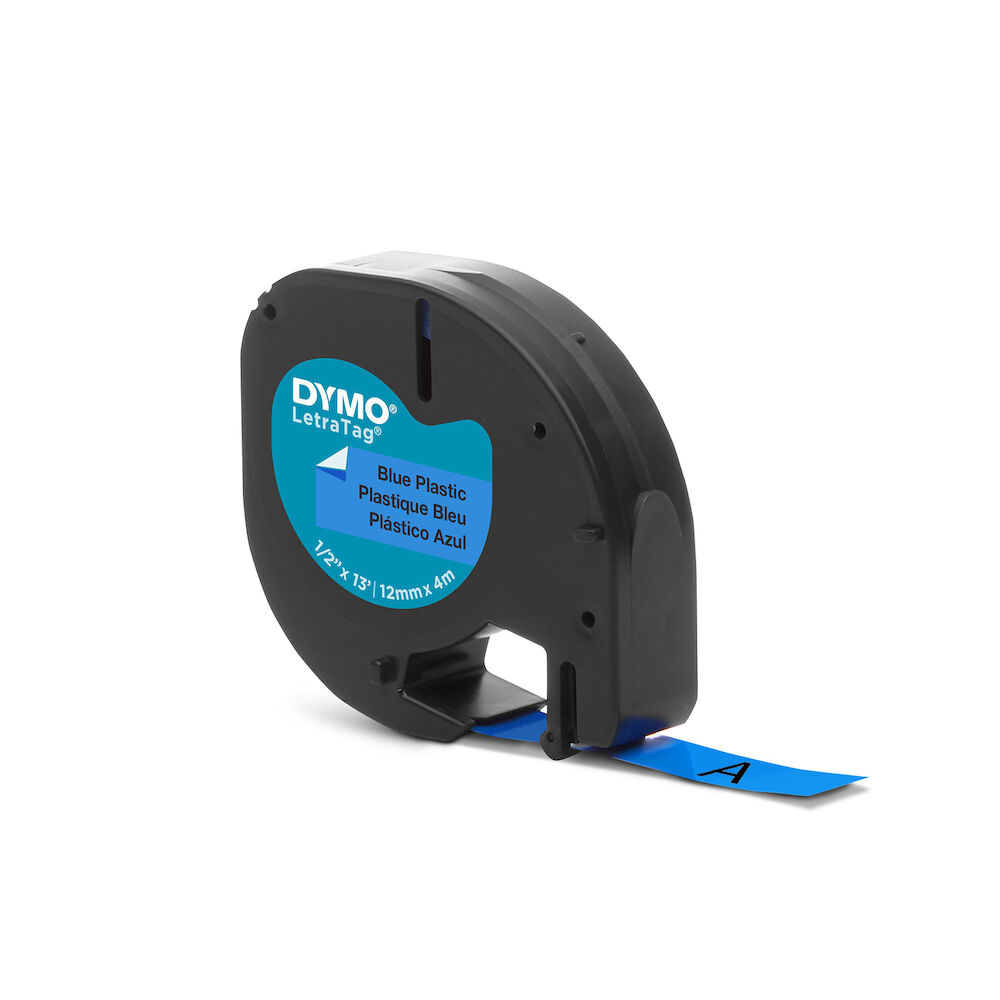 Dymo Märkband LetraTag plast blå