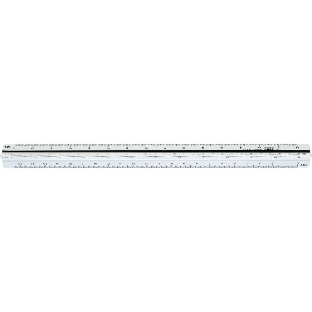 NoBrand Skalstock 30cm skala 1-125