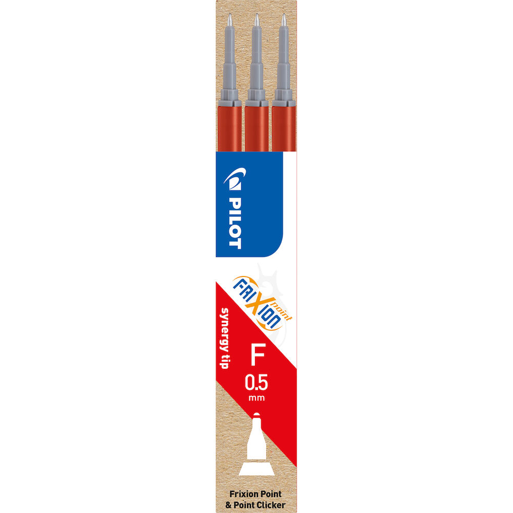 Pilot Patron Frixion Point 05 röd 3 st/fp