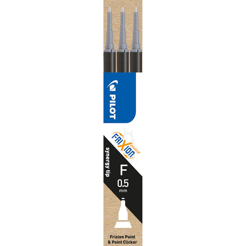 Pilot Patron Frixion Point 05 svart 3 st/fp