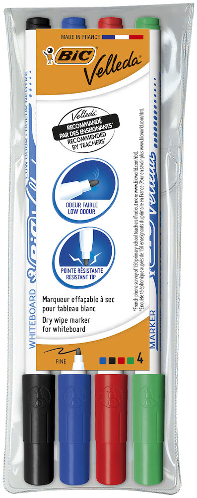 Bic Whiteboardpenna Velleda 1721 4/fp