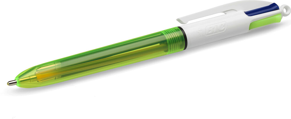 Bic Kulspetspenna Grip Fluo 4-färger