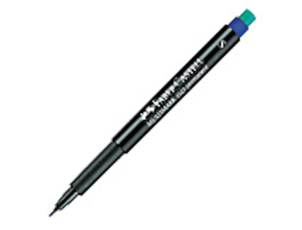 Faber Castell Märkpenna Superfine permanent blå