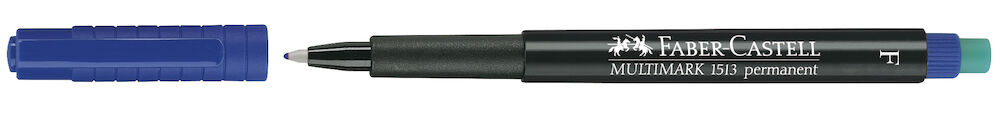 Faber Castell Märkpenna Fine permanent blå