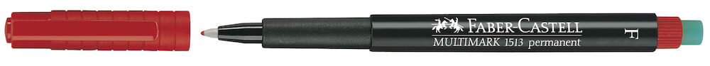 Faber Castell Märkpenna Fine permanent röd