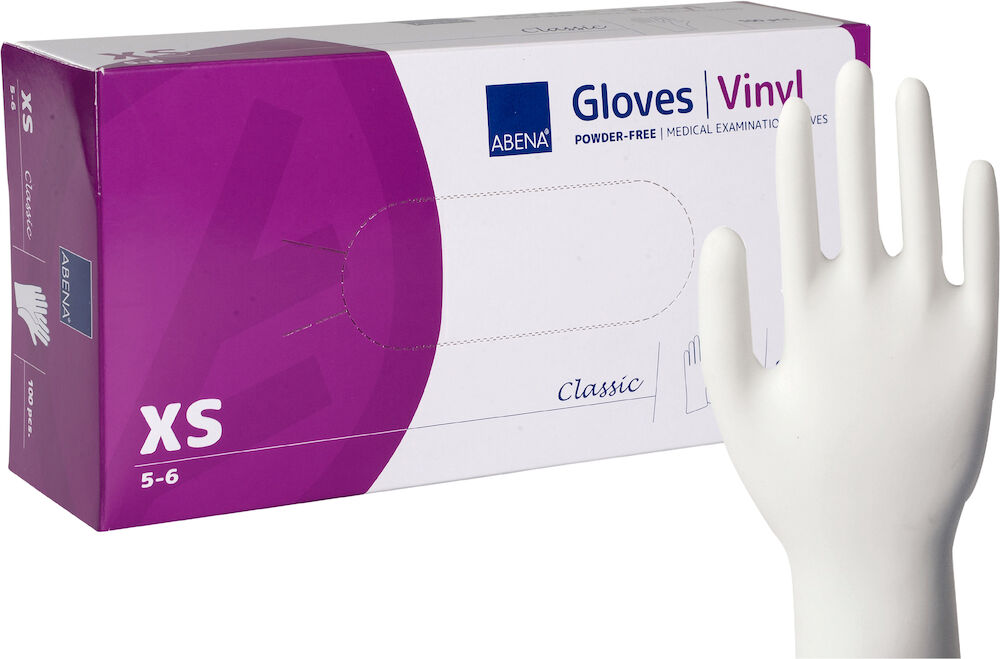 Abena Handske Vinyl XS puderfri 100 st/fp