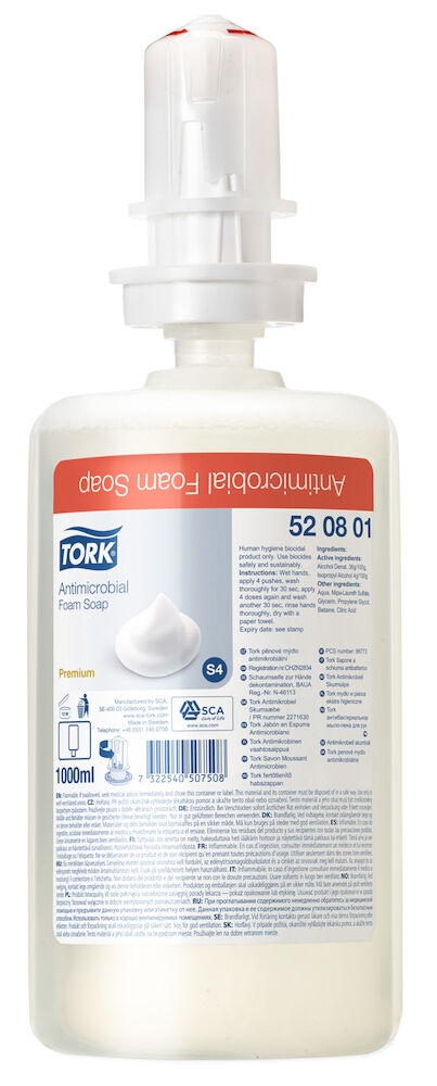 Tork Tvål flytande skum Antimikrobiell S4 1000 ml