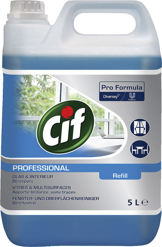 Cif Glasputsmedel Professional Glas & Universal 5 liter