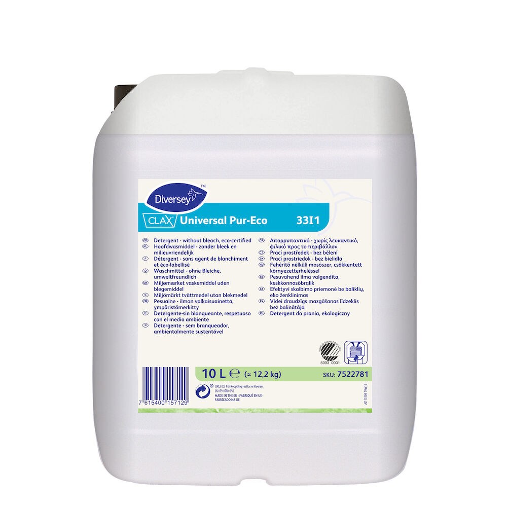Clax Tvättmedel flytande Universal Pur-Eco 33I1 10 liter