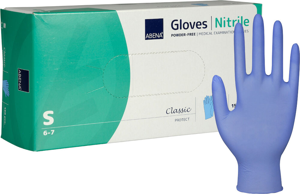 Abena Classic Handske Nitril puderfri S 150/