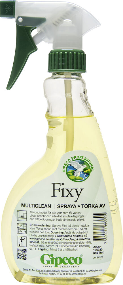 Gipeco Allrengöringsmedel Fixy Multiclean spray 0,5 liter