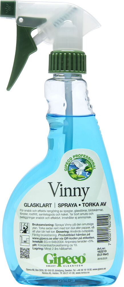 Gipeco Glasputs Vinny 0,5 liter spray