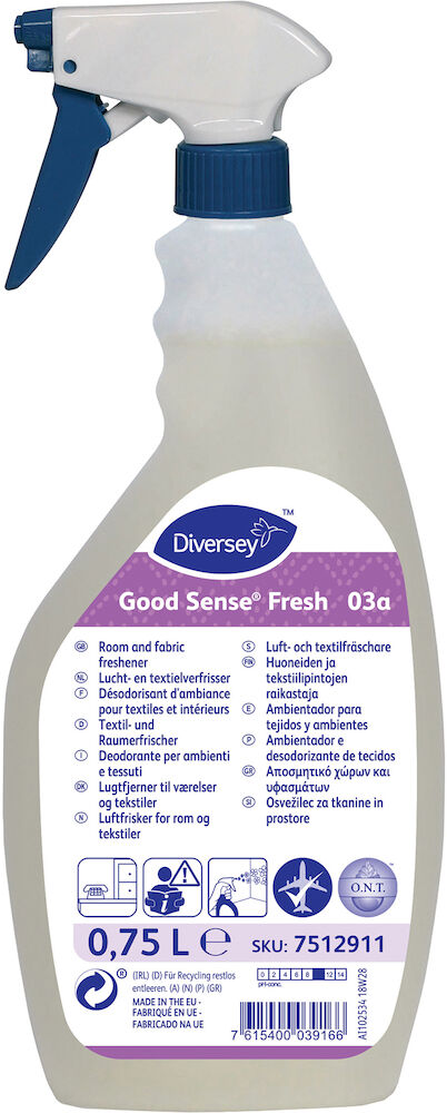 Diversey Luft- och textilfräschare GoOffice Depot Sense Fresh 0,75 liter