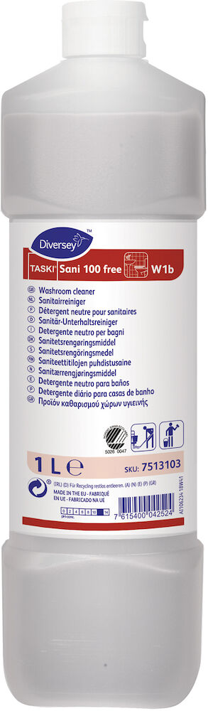 Taski Sanitetsrengöringsmedel Sani 100 Free W3 1 liter