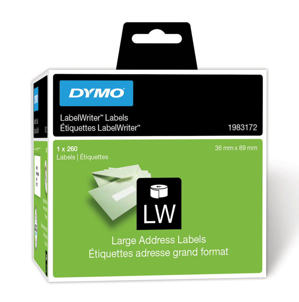 Dymo Etikett 89x36mm 260/rl