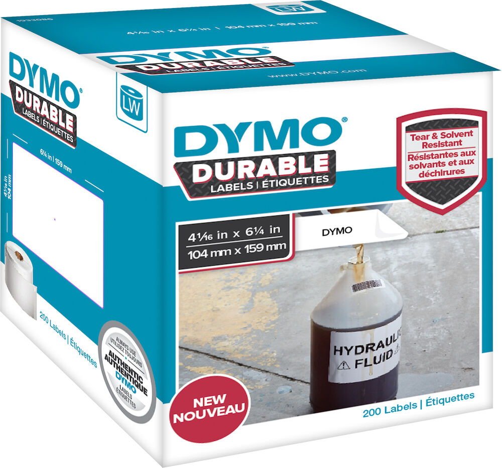 Dymo Etikett Durable 104x159 mm