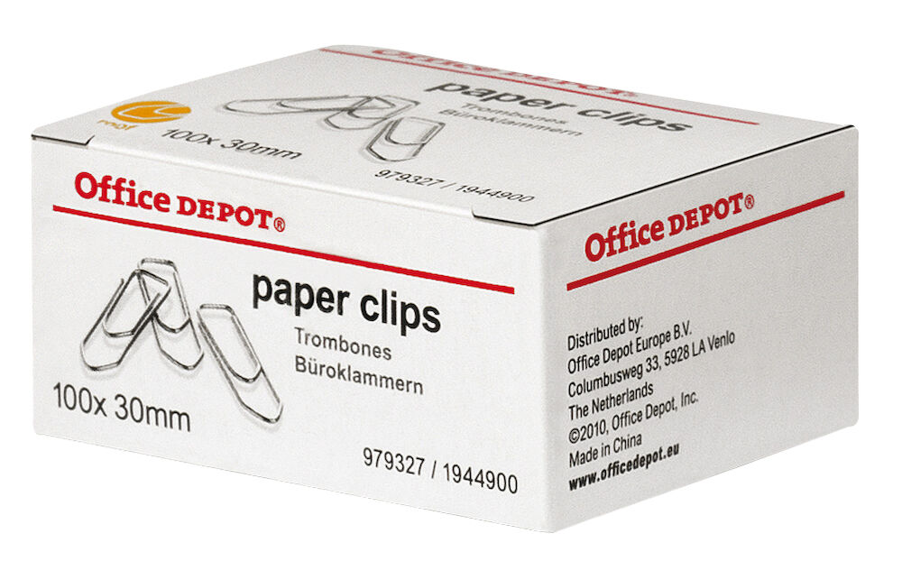 Office Depot Metallgem 30mm 100/fp