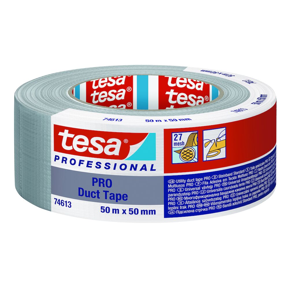 Tesa Vävtejp 50mmx50m silver