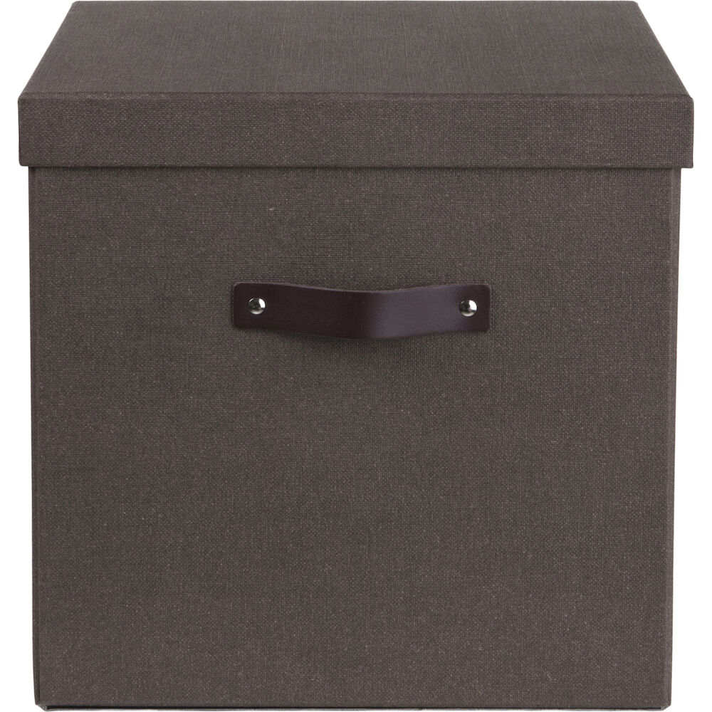 Bigso Förvaringsbox Logan canvas brun