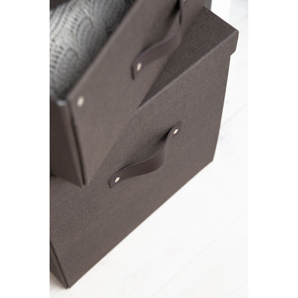 Bigso Förvaringsbox Levi canvas brun