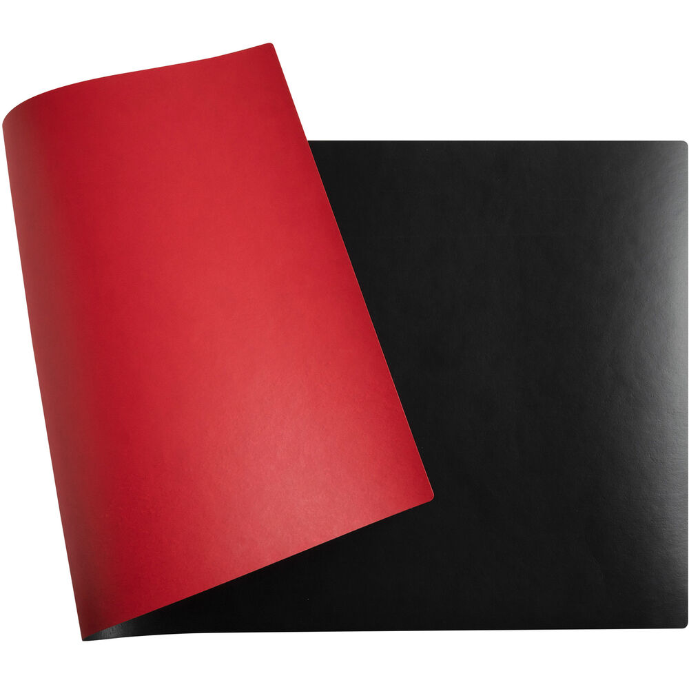 Exacompta Skrivbordsunderlägg PU 40x80 cm Black/red