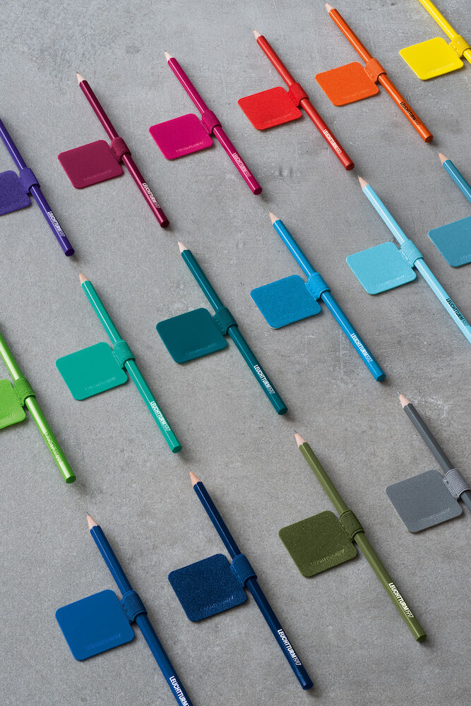 Leuchtturm Pennhållare Pen loop stone blue