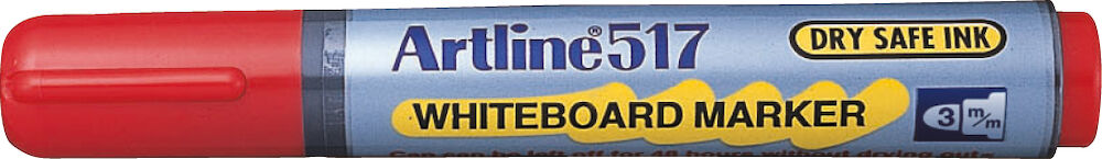 Artline Whiteboard-penna 517 rund röd