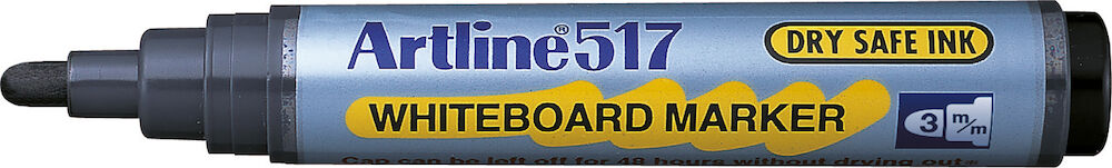Artline Whiteboard-penna 517 rund svart