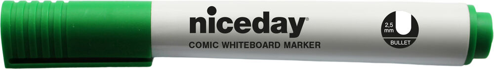 Niceday Whiteboard-penna rund spets grön
