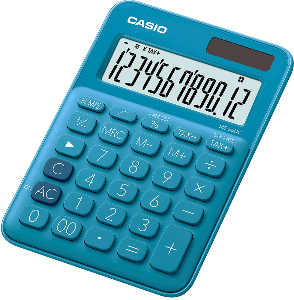Casio Bordsräknare MS-20UC blå
