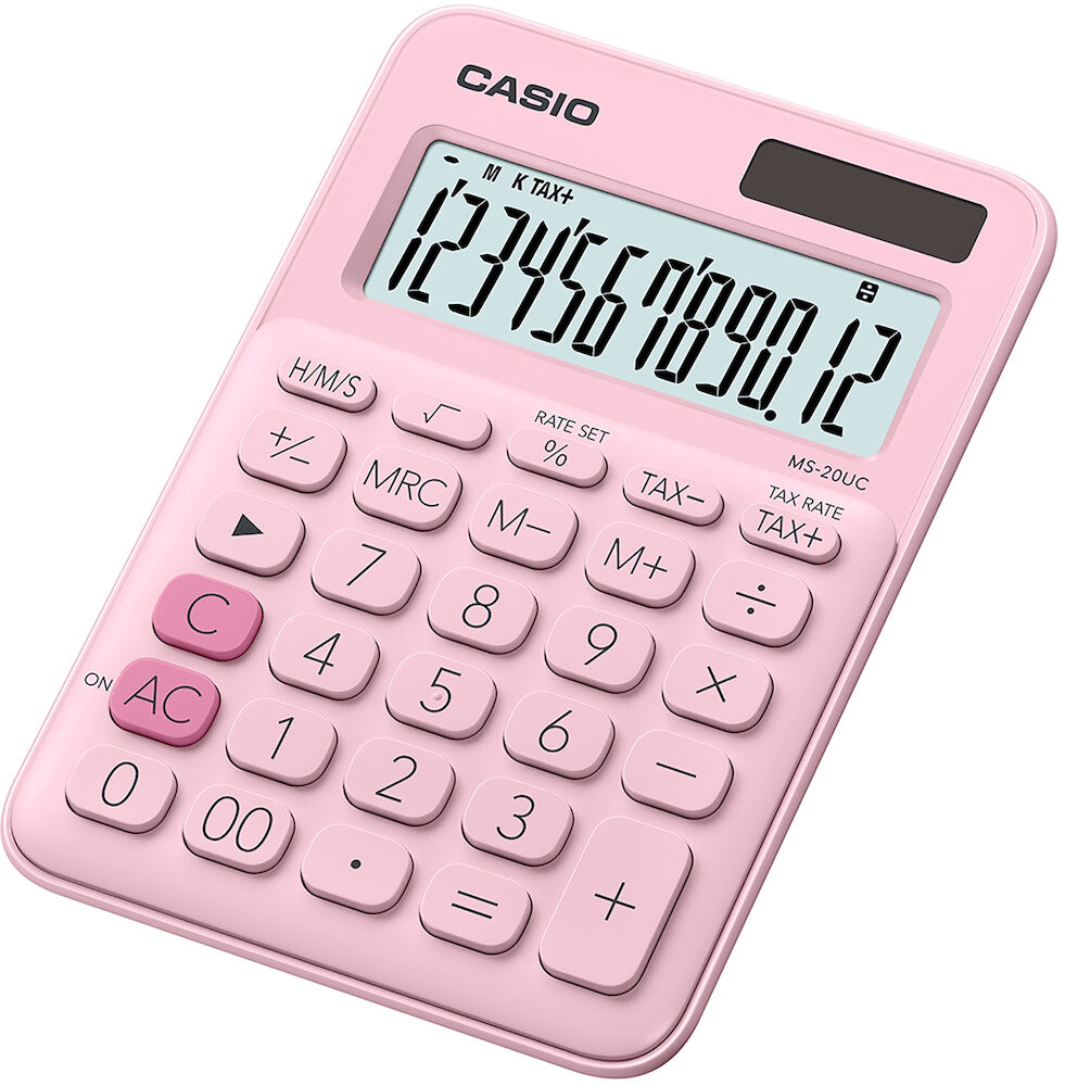 Casio Bordsräknare MS-20UC rosa