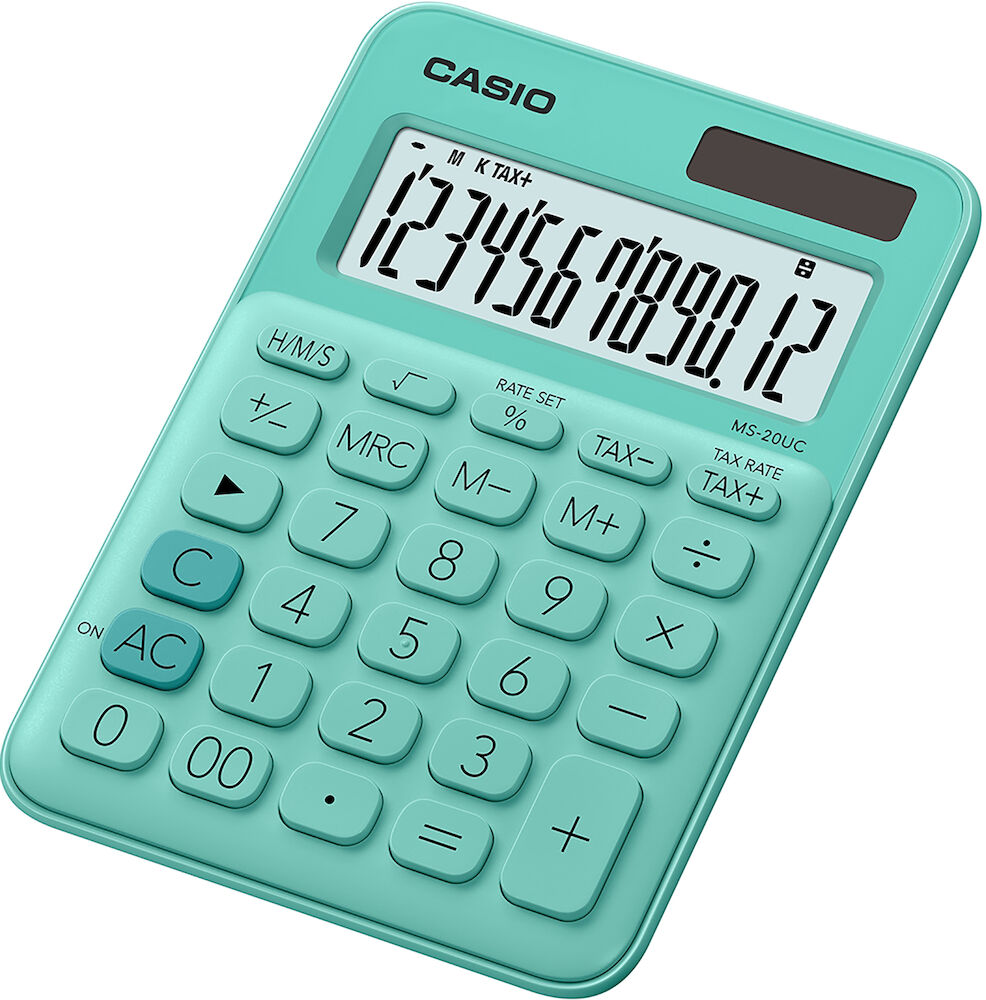Casio Bordsräknare MS-20UC grön
